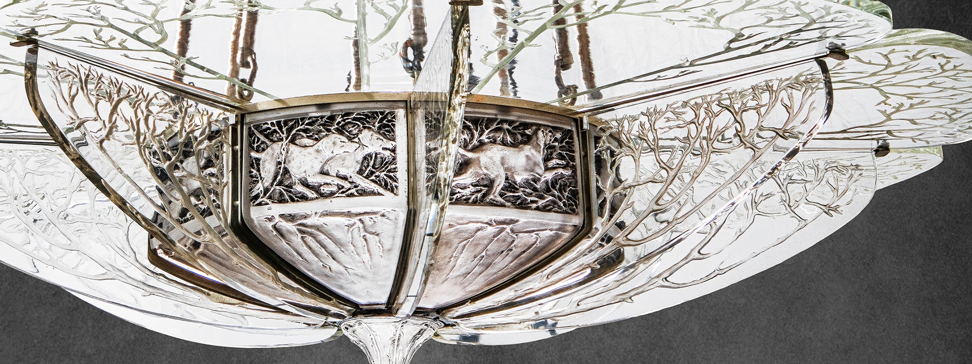 Lalique's 'La Chasse' Chandelier
